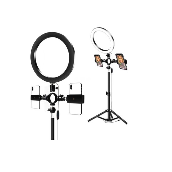 SUPORTE RINGLIGHT COM SUPORTE TELEFONE ZM-25B PRETO SUPORTE RINGLIGHT COM SUPORTE TELEFONE ZM-25B PRETO